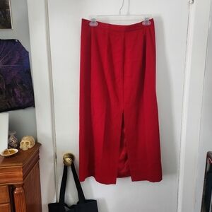 Chic Red Maxi Skirt for Women